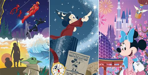 Celebrate Disney100 with All-New “Disney by the Eras” Artwork - D23