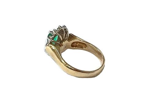 Vintage Emerald and Diamond Ring