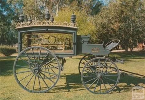 Swan Hill, Horse-drawn Hearse, Pioneer Settlement. Made in England in ...