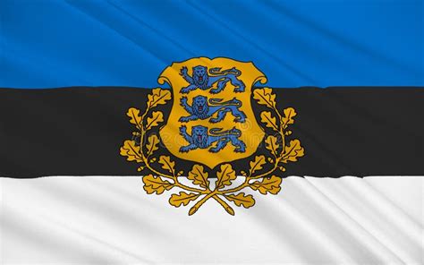 Flag of Estonia stock illustration. Illustration of estonia - 131897119