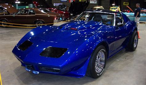 1974 Chevrolet Blue Corvette Stingray, Fully Customized