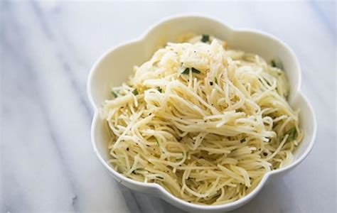 Angel Hair Pasta with Garlic Herbs and Parmesan Recipe | Just A Pinch ...