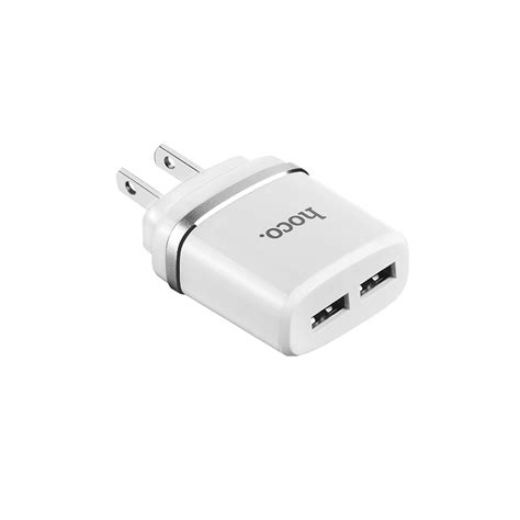 Wall charger “C12A Smart” US plug double USB charging adapter - HOCO | The Premium Lifestyle ...