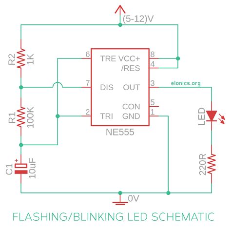 Led Flasher Circuit Schematic