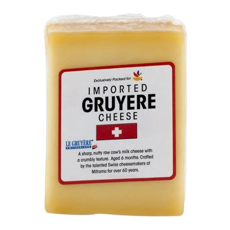 Save on Our Brand Gruyere Cheese Imported Chunk Order Online Delivery ...