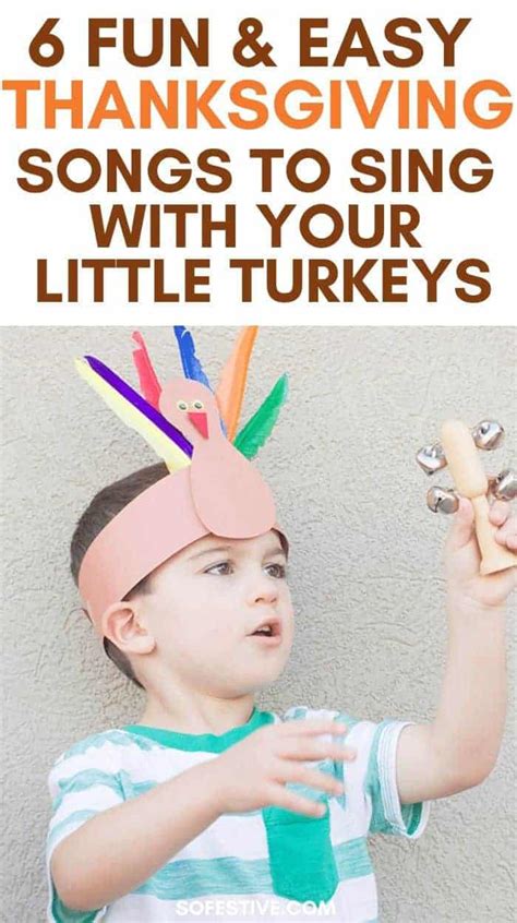 6 Thanksgiving Songs For Kids- Turkey Songs | SoFestive.com