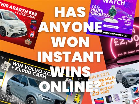 Has Anyone Won Instant Wins Online? | Competition Fox