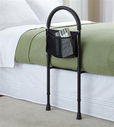 Safety bed rail mobility aid adjustable in height | Bed rails, Bed, Bed support