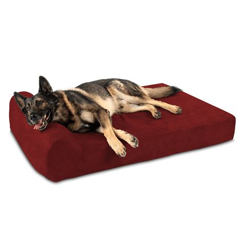 Big Barker 7" Pillow Top Orthopedic Dog Bed for Large and Extra Large Breed Dogs (Headrest ...