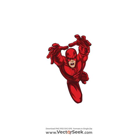 Daredevil Character Logo Vector - (.Ai .PNG .SVG .EPS Free Download)