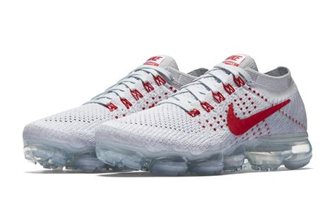 Nike Air VaporMax Flyknit White Red - Fastsole