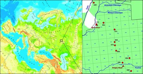 Geographical position of the Mordovia State Nature Reserve in Europe ...