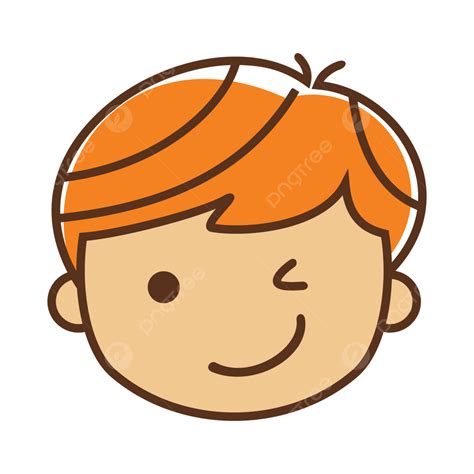 Boy Cartoon Expression Winking, Cartoon Clipart, Boy Clipart, Boy PNG and Vector with ...