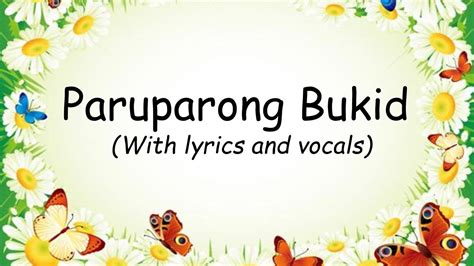 Paruparong Bukid 2021 | Filipino Folk Song K12 song - YouTube