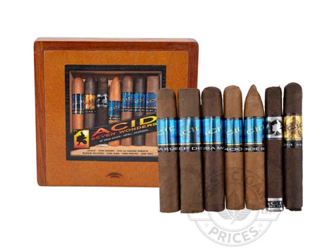 Acid Seven Wonders Sampler Various Sized Cigars—Box - 7 Total Cigars - Free Shipping Over $99