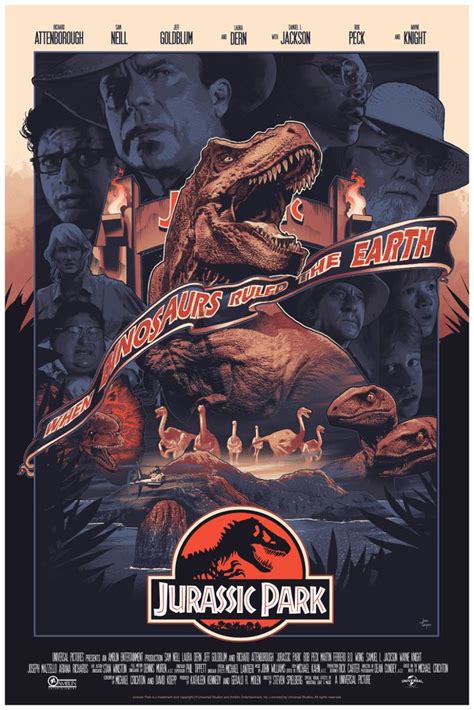 John Guydo "Jurassic Park" Variant | Jurassic park poster, Jurassic park movie, Jurassic park film