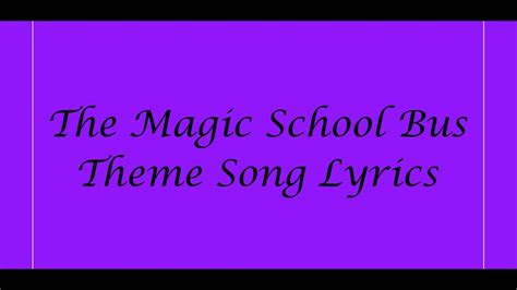 The Magic School Bus Theme Song Lyrics Acordes - Chordify