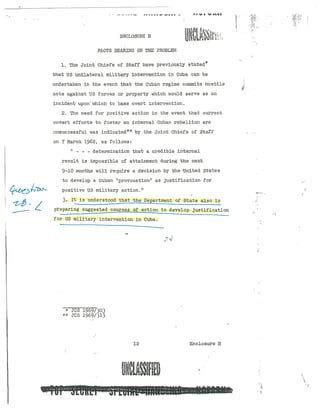 Declassified Doc; CIA Operation Northwoods and Operation Mongoose | PDF