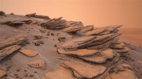 ArtStation - Martian Rocks, Daniel Castillo Calvo | Landscape concept, Rock textures, Desert art