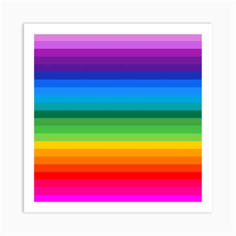 Rainbow Color Palette Art Print by Kt10Designs - Fy