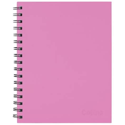 Collins A5+ Spiral Hardcover Notebook Shocking Pink 200 Pages | OfficeMax NZ