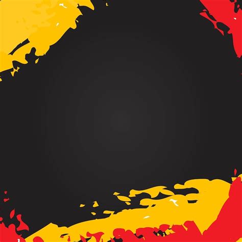 Premium Vector | Yellow and red abstract brush stroke background