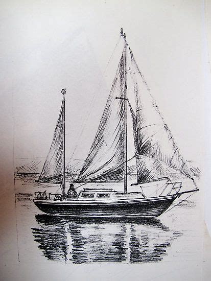 drawing pencil boat - Google Search | Boat drawing, Sailboat drawing ...