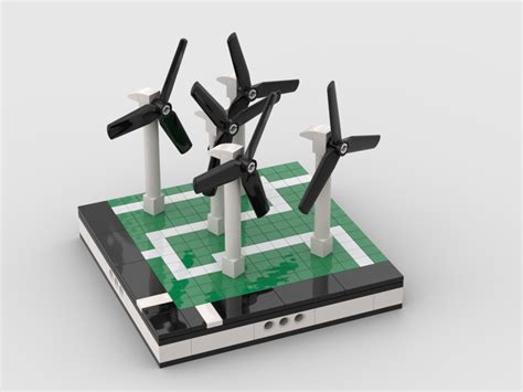 Wind turbine farm for a Modular City | Lego factory, Lego projects, Lego activities