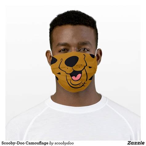 Scooby-Doo Face Cloth Face Mask | Zazzle.com in 2020 | Funny face mask ...