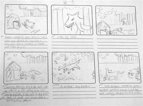 Three Little Pigs Storyboard, 3 Little Pigs Retelling A Story Storyboard And Character Folktale ...