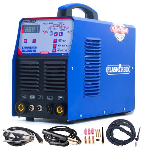 TIG Welder Aluminum AC/DC Stick Welder Machine TSE350P, 350Amp AC DC Pulse TIG Welding and Stick ...