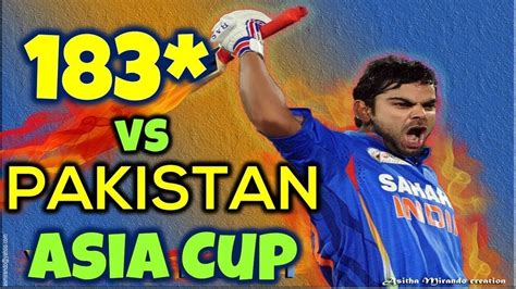 Virat Kohli 183 vs pakistan | Virat Best innings | Cricket Tv - YouTube