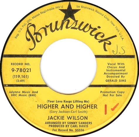Jackie Wilson - (Your Love Keeps Lifting Me) Higher And Higher (1967 ...