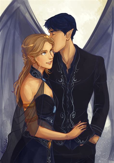 Feyre and Rhysand by taratjah on DeviantArt