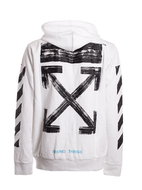 Off-white Off White Brush Print Hoodie | ModeSens | Hoodie print, Hoodies, Off white