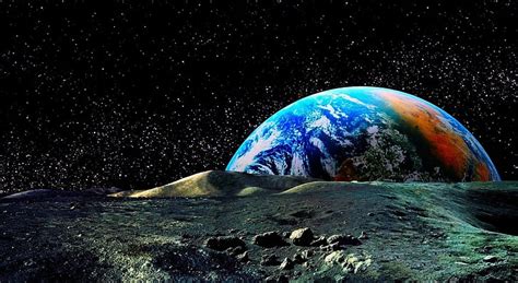 Earth From Moon Wallpaper