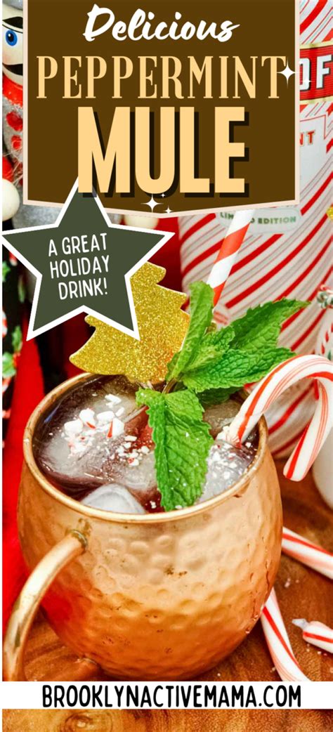 Delicious Christmas Peppermint Mule Cocktail