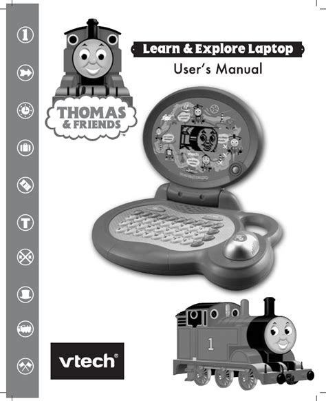 Vtech Thomas And Friends Learn Explore Laptop Owners Manual 71300 I/M Cover