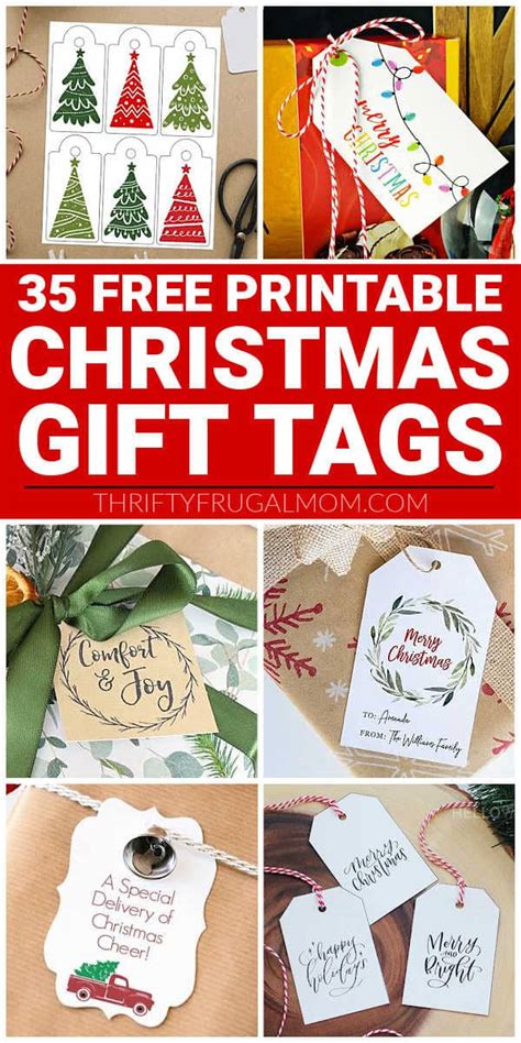 Free Printable Christmas Gift Tags - Thrifty Frugal Mom