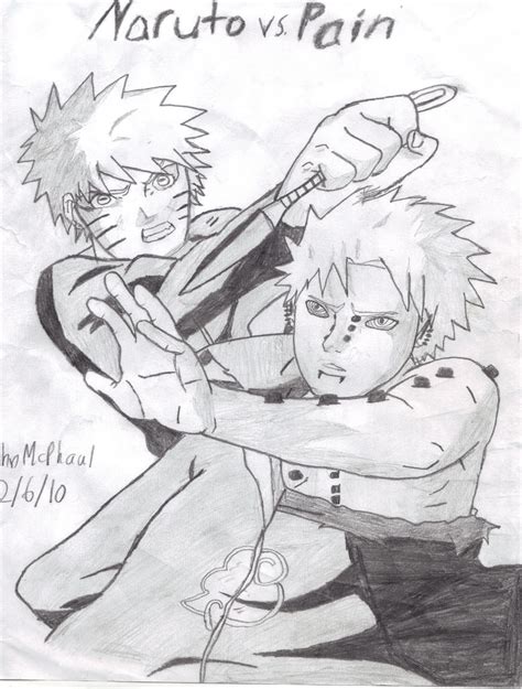 Naruto Sage Mode vs. Pain by Johnx13 on DeviantArt