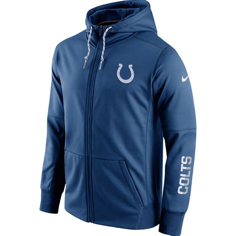 Men's Indianapolis Colts Nike Royal Sideline Circuit Full-Zip Performance Hoodie