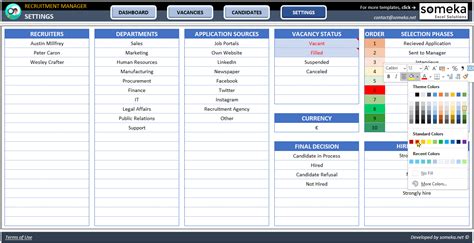 Recruitment Tracker Excel Template | Hiring Plan for HR