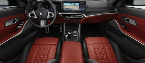 2023 BMW M340i Video Highlights Fiona Red Interior With Carbon Fiber Trim