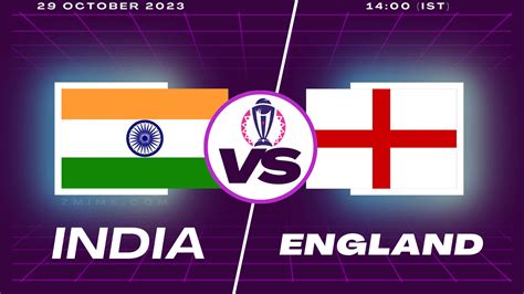 India vs England World Cup 29th October 2023