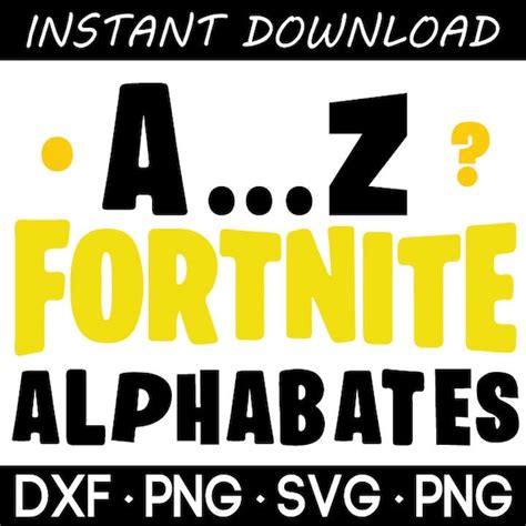 Fortnite Printable Letters