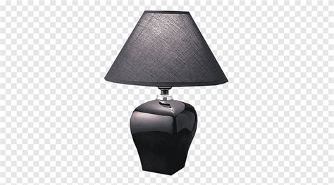 Table Lamp Lighting Electric light Ceramic, Black table lamp, light Fixture, black Hair png | PNGEgg