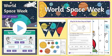 World Space Week -Themed Day Activity Pack (Teacher-Made)