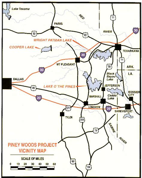 Corps Of Engineers Campgrounds Texas Map - Printable Maps