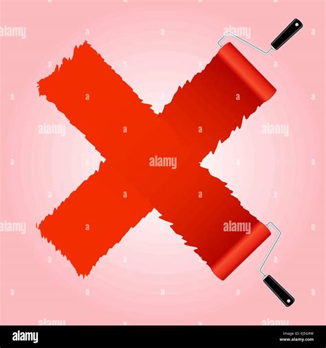 Red cross symbol from paint roller brush, vector illustration Stock Vector Image & Art - Alamy