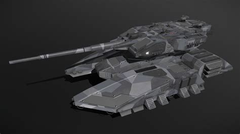 Scifi Titan Heavy Antigrav Tank - Buy Royalty Free 3D model by MSGDI [0423d54] - Sketchfab Store